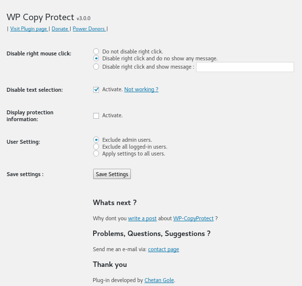 WP Copy Protect